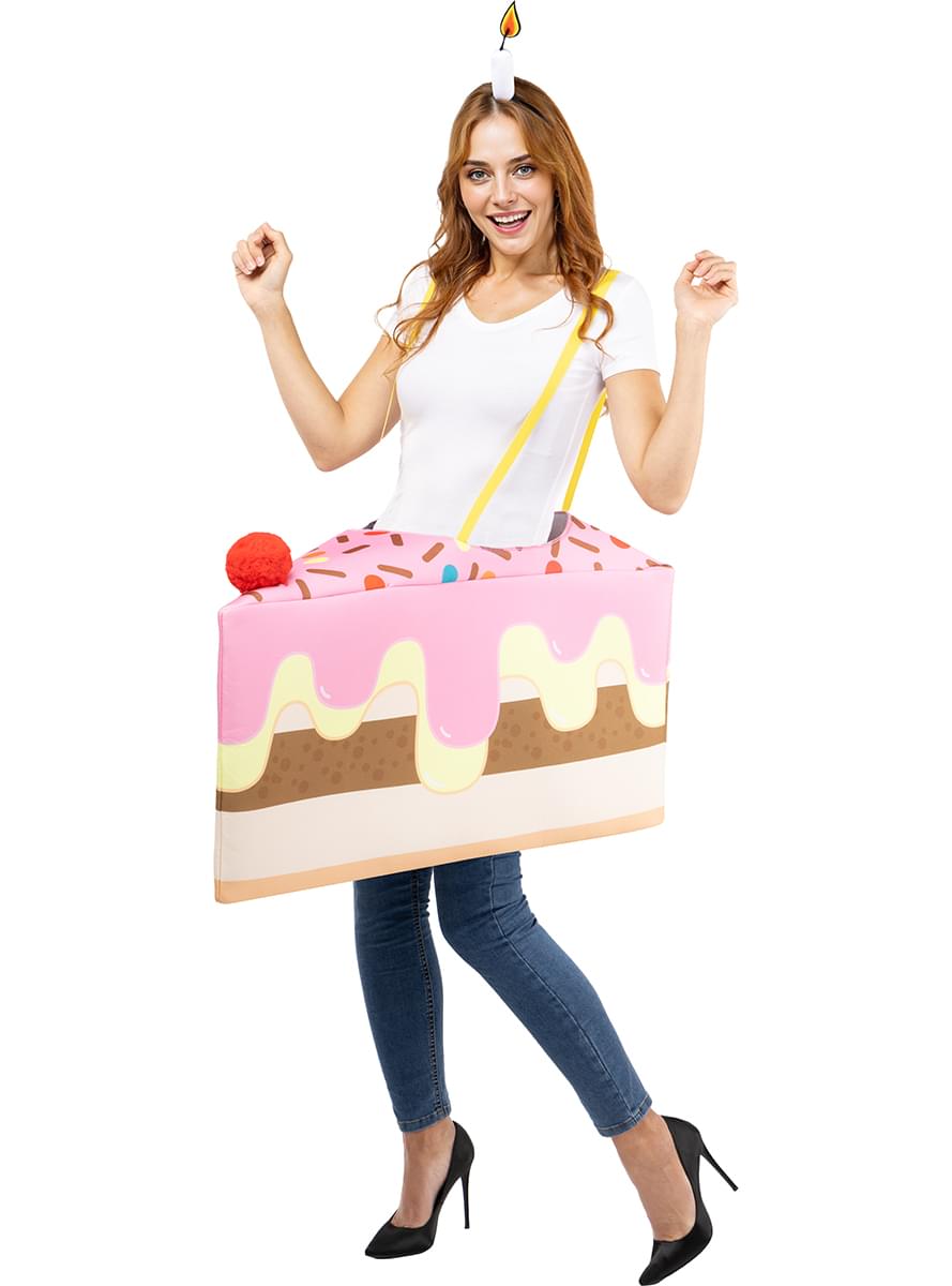 Disfraz de tarta de cumpleaños para adulto