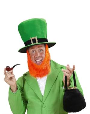 Sombrero con barba de Leprechaun para hombre
