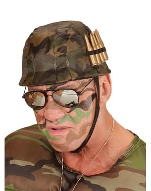 Adult's Soldier Helmet with Bullets