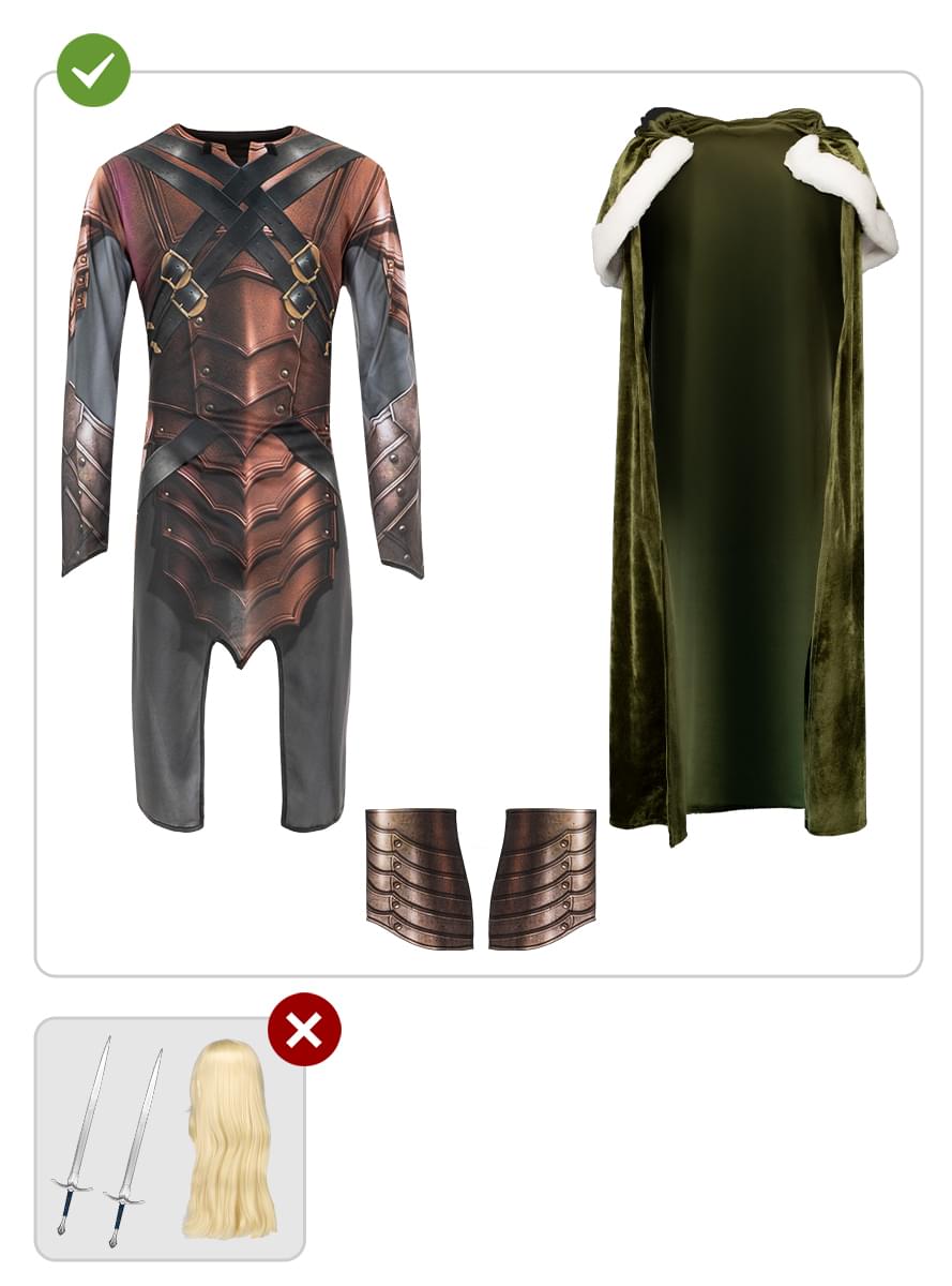 Kostým Drizzt Do'Urden pre dospelých - Dračie doupě