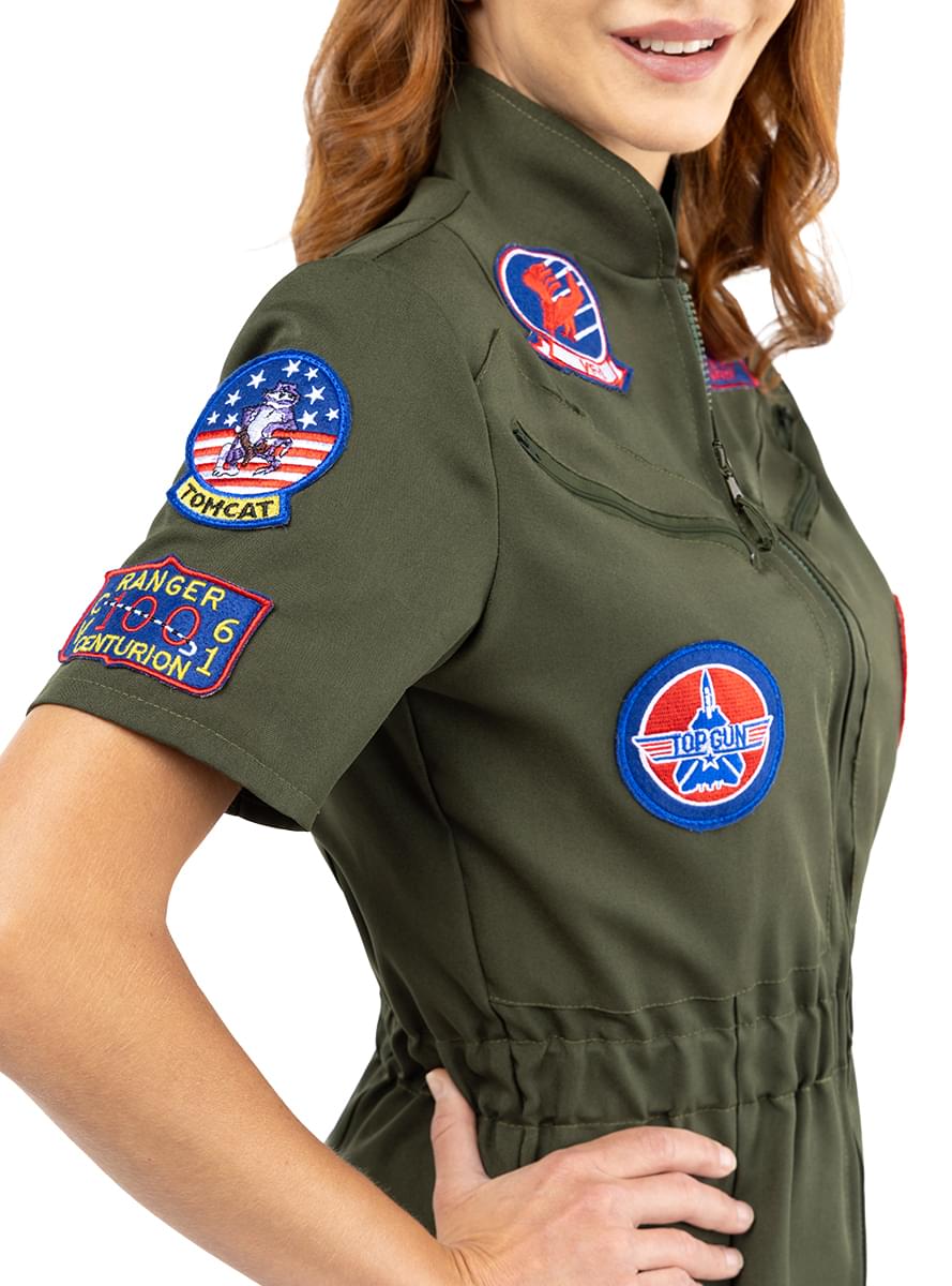 Fato aviadora Top Gun para mulher