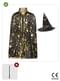 Wizard costume with stars for children