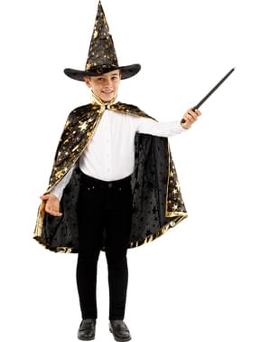 Wizard costume with stars for children