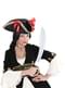 Conjunto de colar e brincos de espadas pirata para mulher