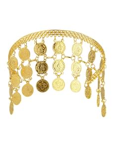 Toucado de moedas de ouro para mulher