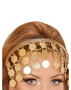 Toucado de moedas de ouro para mulher