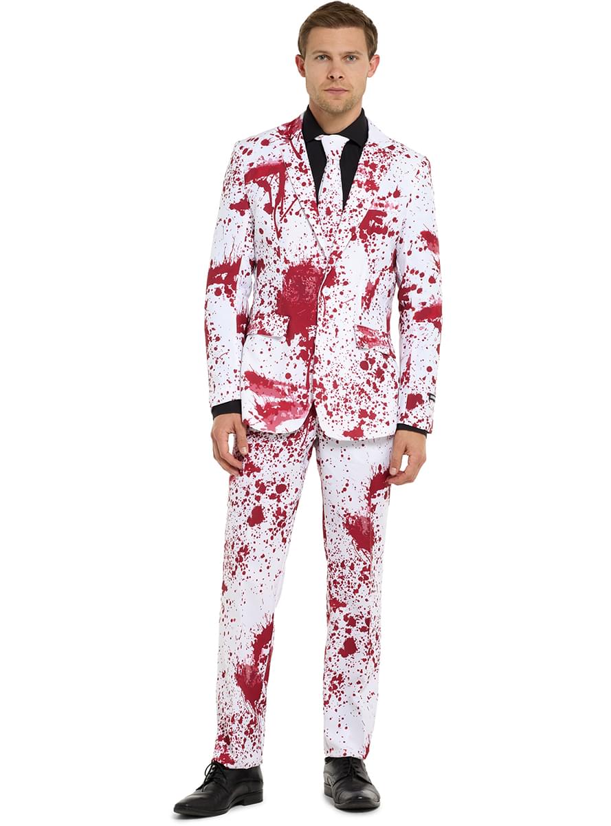 Biały Garnitur Bloody Suit White - Suitmeister