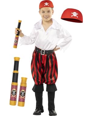 Costume da pirata per bambino con accessori - Collezione bucaniere