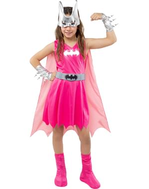 Maskeraddräkt Batgirl rosa för barn