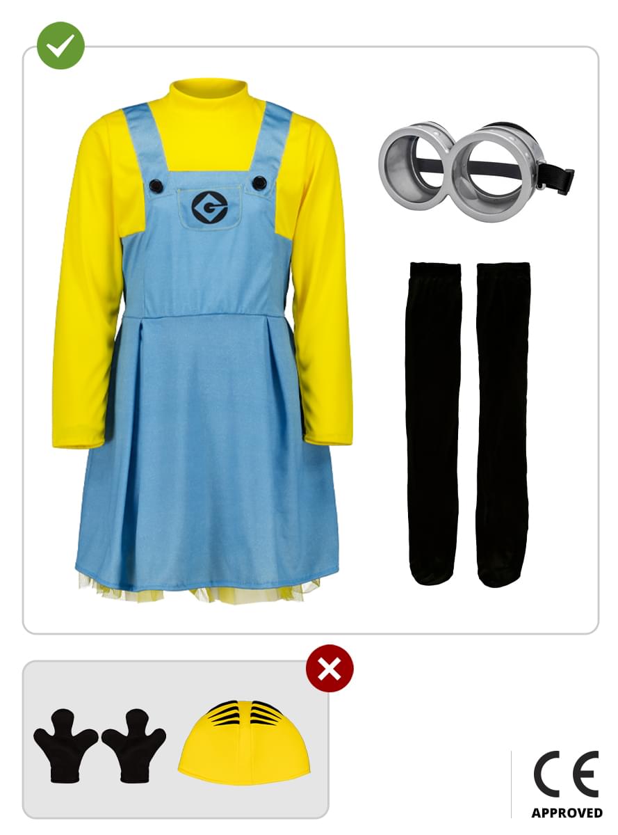 Minions Dave Kostüm für Mädchen