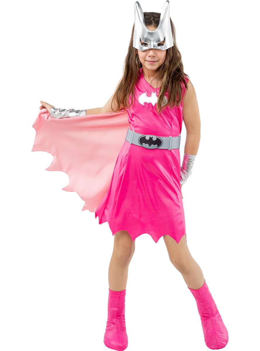 Batgirl bleikur kostnaður fyrir stelpur