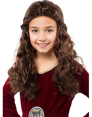 Parrucca da principessa medievale per bambina