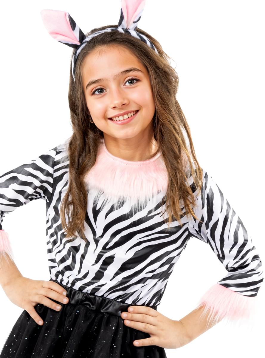 Costum de zebră cu tutu pentru fată