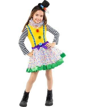 Costume da clown deluxe per bambina