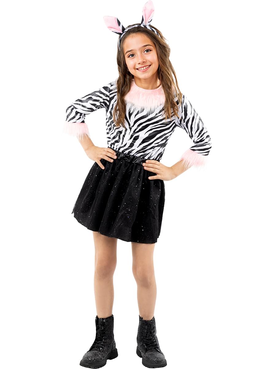 Zebra costume with tutu for girl