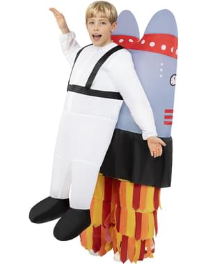 Inflatable rocket costume for kids