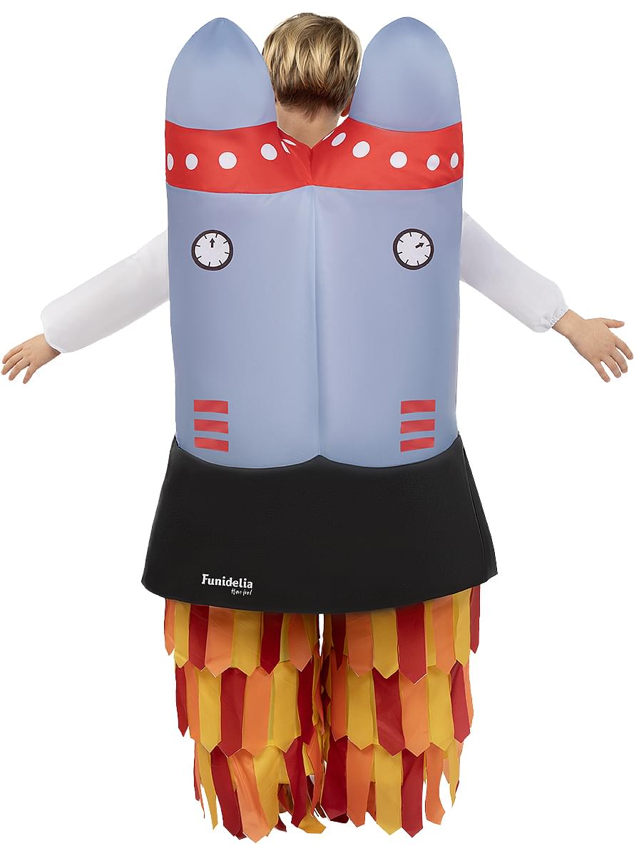 Fato de foguete insuflável para meninos