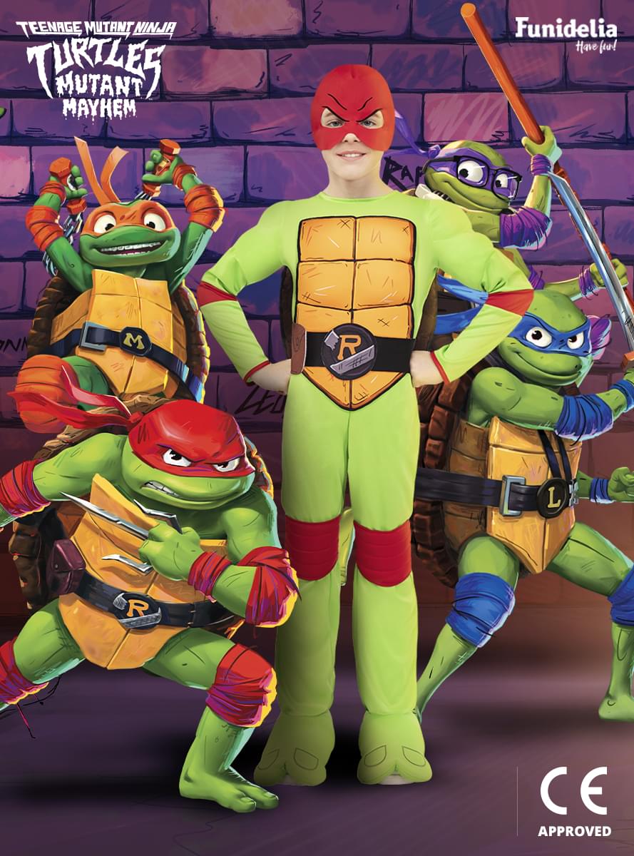 Fato Raphael para menino - As Tartarugas Ninja