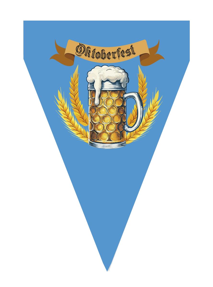 1 girlang av Oktoberfest-banderoller