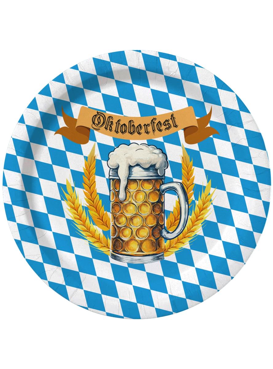8 taldrikut Oktoberfest (23cm)