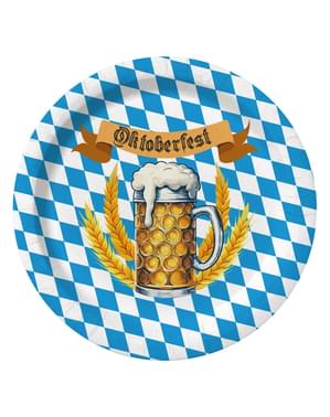 8 assiettes Oktoberfest (23 cm)