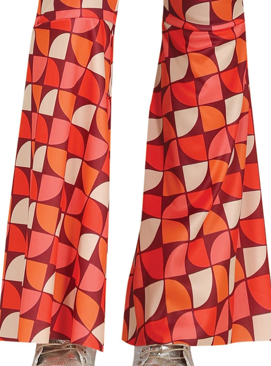 Kvinnelig kostyme fra 70-tallet i rødt
