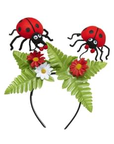 Diadema de joaninhas na natureza para adulto