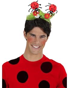 Diadema de joaninhas na natureza para adulto