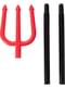 Devil costume with trident for kids