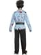 Costume da poliziotto zombie con accessori