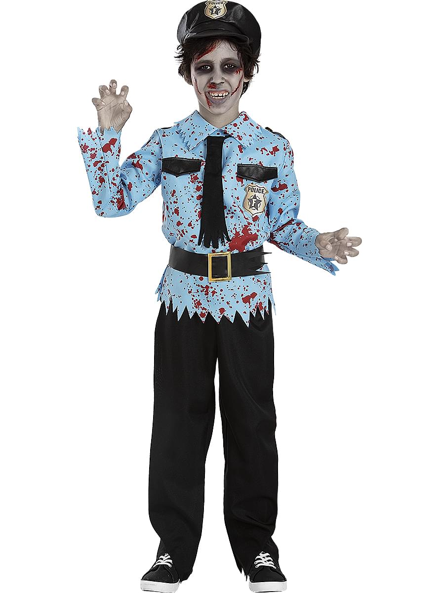 Zombie lögregla búningur með aukahlutum