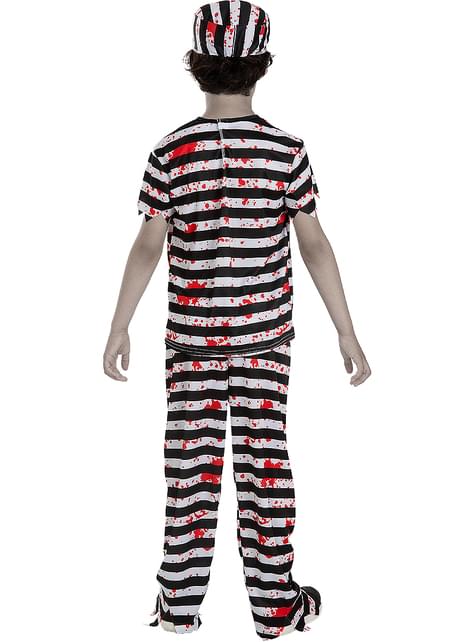 Dětský kostým zombie vězně s koulí