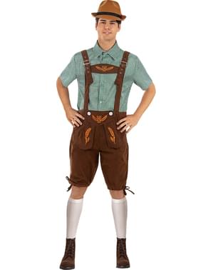 Costum de Oktoberfest cu accesorii pentru bărbați mărimea mare