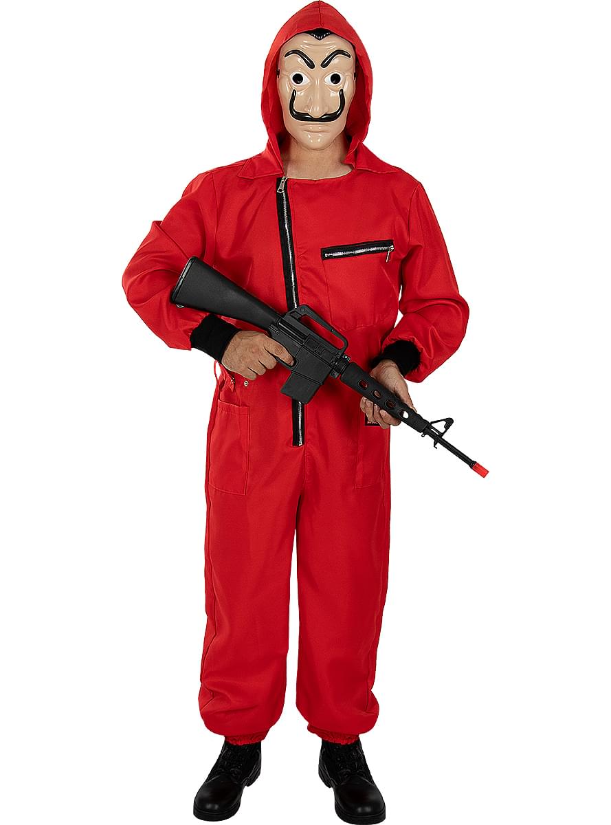 La Casa de Papel kostīms ar lielu šauteni