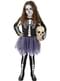 Skeleton costume with tights for girl