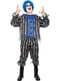 Costume da clown spaventoso con parrucca per uomo