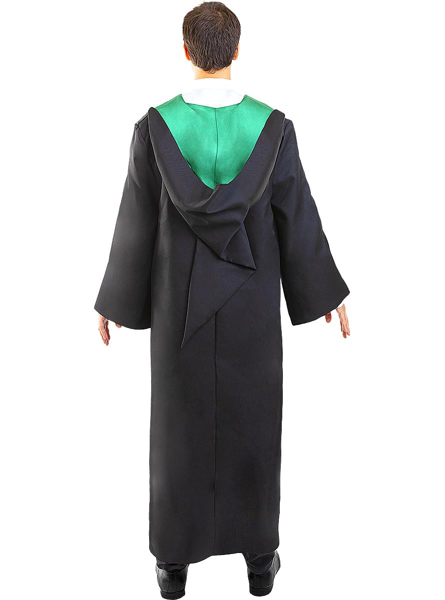 Slytherin kostym med slips för vuxna - Harry Potter