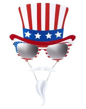 Adult's Uncle Sam Sunglasses Kit