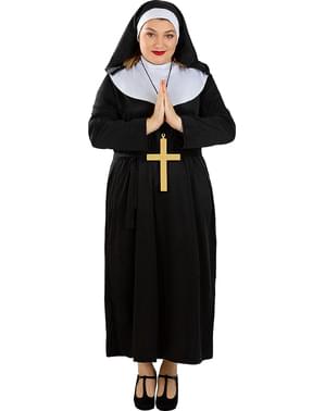 Nun Costume with Cross Large Size