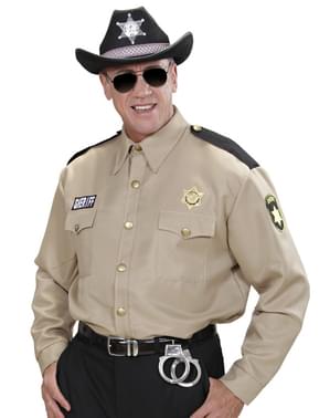 Camisa de xerife para homem