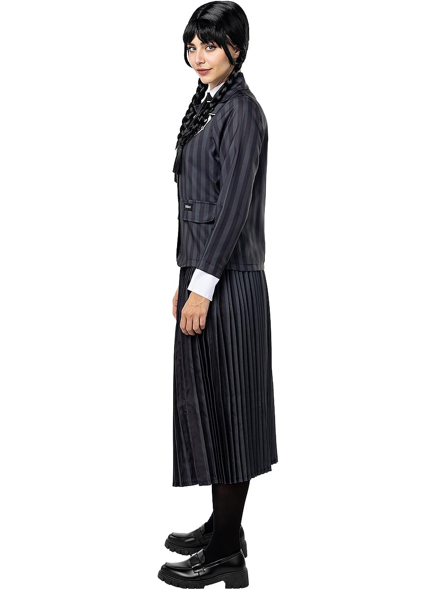 Wednesday Addams uniformkostume - Officiel Netflix