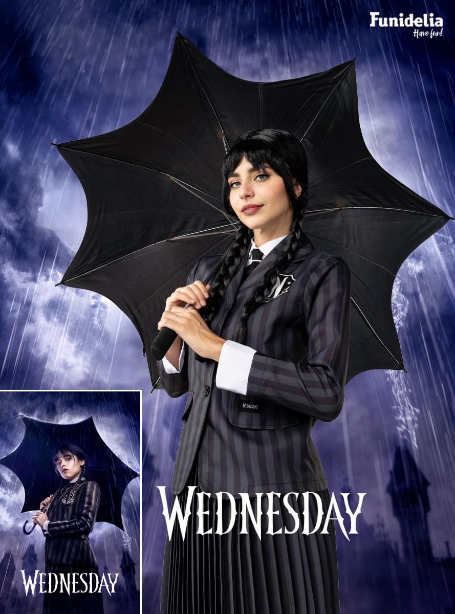 Disfraz de Miércoles Addams uniforme - Wednesday Oficial Netflix