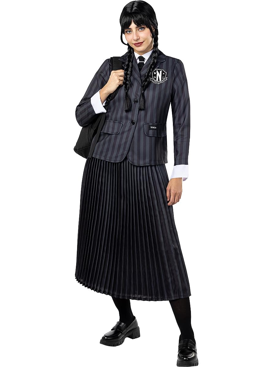 Wednesday Addams uniform costume plus size - Official Netflix