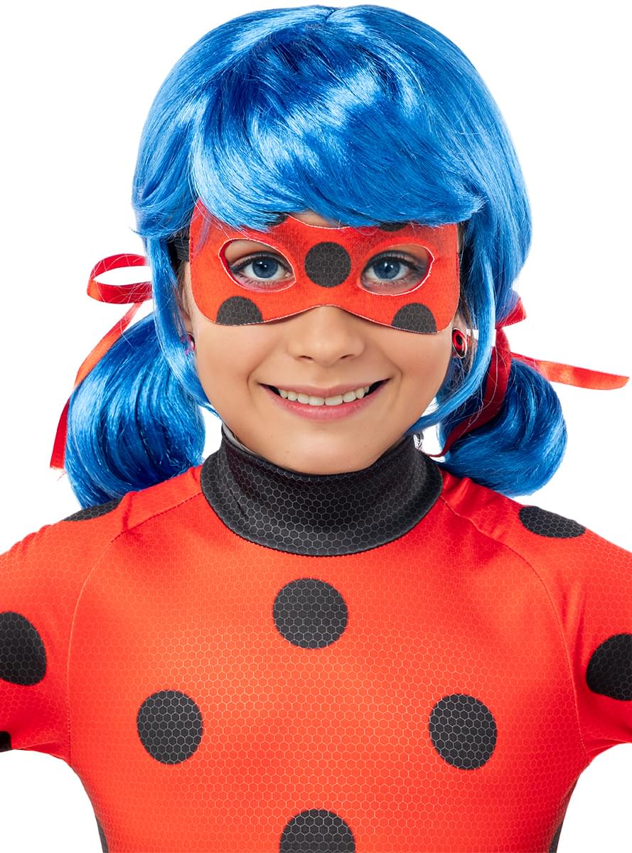 Pruik van Miraculous Ladybug voor meisjes