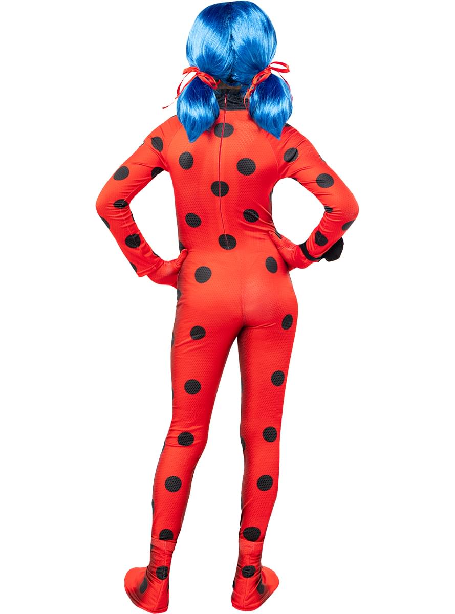 Miraculous Ladybug kostiumas su priedais mergaitėms