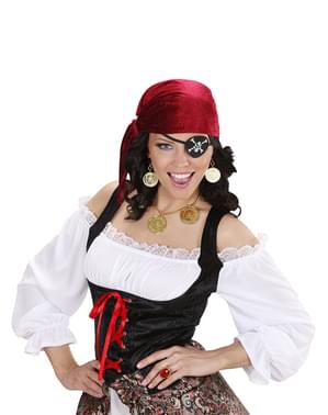 Set halsband och örhängen pirat dam