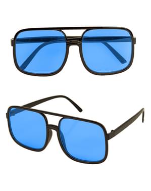 80s blue glasses