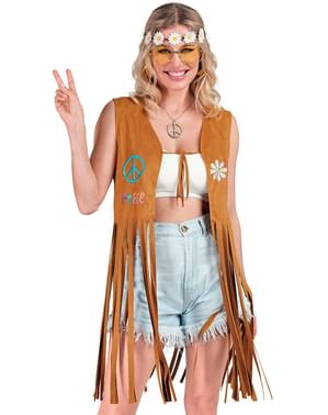 Chaleco hippie para adulto