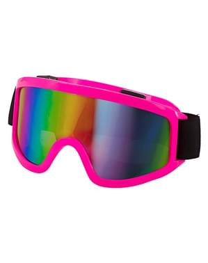 Rosa 80er Jahre Ski Brille
