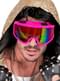 Lunettes de ski roses des années 80